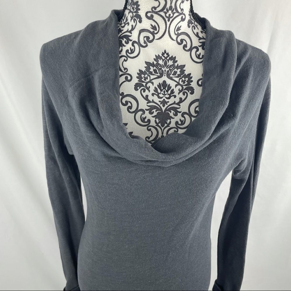 James Perse Cowl Funnel Neck Sweater Dress - Picture 4 of 10